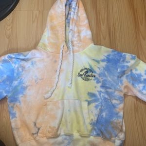 tie dye san francisco hoodie